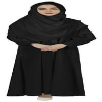 Ženska muslimanska Molitvena haljina s hidžabom, šalom s manžetnom na rukavu, muslimanska haljina