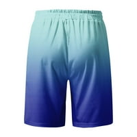 Muške modne havajske kratke hlače za plažu s naramenicama s printom sportske casual kratke hlače