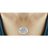 Jewelersclub mama ogrlica sterling srebrna ogrlica za žene - prekrasna ugravirana mama 0. Ogrlica za majke Sterling Silver - Majčine