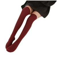 Kompresijske čarape za žene s pamučnim printom, debele čarape za tepihe na podu