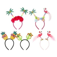 Havajske trake za glavu s flamingom, ananasom, kokosovim drvetom, kaktusom, Luauom, dodacima za kosu za zabave