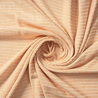 Turska organska pamučna deka s narančastim i bijelim prugama, 5060