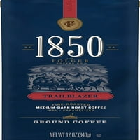 1850., kit za degustaciju folgers mljevene kave, 9-12oz. Torbe, pionir, mješavine staze i crno zlato, u rasponu od srednje do tamne