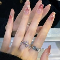 Goli ružičasti baletni francuski umjetni nokti šarmantno udobno nošenje za žene i djevojke dekor noktiju