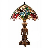 Stolna svjetiljka s cvjetnim dizajnom u stilu Tiffani