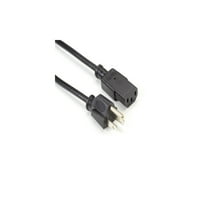 Crni kabel za napajanje od 10 do 5-15 do 60320-do 12