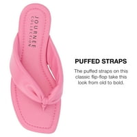 Kolekcija Journee Womens Kyleen Tru Comfort Foam Flip Flop Puffy sandala