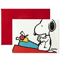 Hallmark kikiriki prazne karte, Snoopy tipkanje