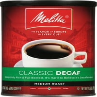 Melitta alphabet srednje pečena klasična mljevena kava bez kofeina srednje pečena limenka od 10 unci