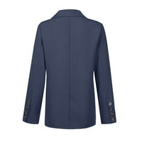 Rasprodaja A. M. ženska poslovna odjeća jednobojni kardigan dugih rukava gornja jakna kaput mornarska gornja odjeća