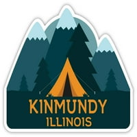 Kinmundi Illinois suvenir vinilna naljepnica naljepnica za kampiranje dizajn šatora