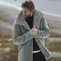 Novi muški casual kaputi u korejskom stilu, Muška sveučilišna jakna, ležerna zimska jakna od ovčje vune, topli kaput od ovčje kože
