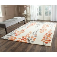 Cvjetni tepih od vune, bež narančasta, 2' 3'