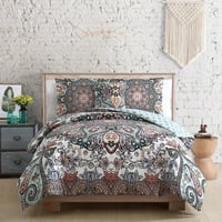 Home Daya reverzibilni medaljon Boho Comforter Set, Twin Twin XL, Multi