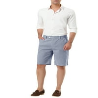 Jedinstveni prijedlozi za Muške kratke hlače u prugastim prugama srednjeg rasta s ravnim prednjim dijelom