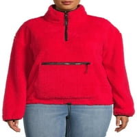 Nema granica juniora plus size plišana fau sherpa pulover