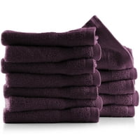 Set ručnika za kupanje Clara Clark, pamučni luksuzni mekani set višenamjenskih krpa za pranje, ljubičaste