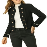 Jedinstvene ponude ženske vintage steampunk otvoreni prednji gumb dekor casual jakne