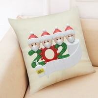 Kućni Božićni dekor, jastučnica za jastuke, obiteljska jastučnica, jastučnica za jastuke