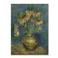 Zaštitni znak likovna umjetnost 'Fritillaries in bakrene vaze' platno umjetnost Van Gogh
