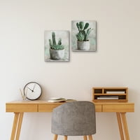 Umjetnička galerija remek -djela Desert Garden I i II lončana kaktus od studijske umjetnosti platno umjetnički tisak