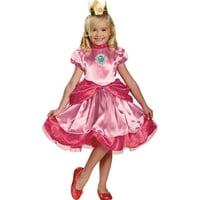 Luksuzni kostim princeze breskve u boji za djevojčice-Veličina 2 inča