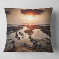 Dizajnerska stjenovita obala na afričkom zalasku sunca-preveliki jastuk za plažu-18.18
