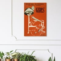 Wynwood Studio Advertising Wall Art Canvas ispisuje plakate 'djevojke I' - narančasta, bijela