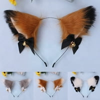 Fau zečje krzno zečje krzno pokrivala za glavu u obliku slatkih životinjskih ušiju ženska kosa za kosu za tematsku zabavu