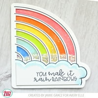 Avery Elle Clear Stamp Rainbows