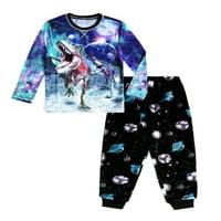 Pidžama Set s gornjim dijelom i hlačama s dugim rukavima za dječake od 2 komada veličine 4 i haskija