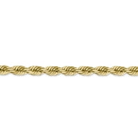 14k žuta zlatna karika konop kopča jastog lanac ogrlica privjesak šarm fin nakit za žene Pokloni za nju