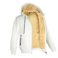 Zimski kaput od 10 dolara široka Plišana jakna s kapuljačom s dugim rukavima u sivoj boji