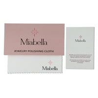 Miabella Women's 1- ct. Stvorio bijeli moissanitni sterling srebrni crossover zaručnički prsten