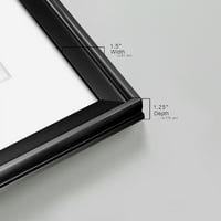 Wexford Home Andalusian Forms III Premium Framed Print, 22.5 30.5 - spreman za objesiti, crno