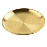 Korejski zadebljani zlatni tanjur od nehrđajućeg čelika, tanjur za kavu, tanjur za torte, tanjur za kosti