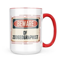 Neonblond Čuvajte se Zoogeografa Vintage šalica sa smiješnim natpisom poklon za ljubitelje kave i čaja