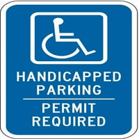 Znak za parkiranje za osobe s invaliditetom, 18 12, 007-12,