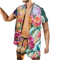 Muška cvjetna košulja u A-listi, havajski kompleti, ležerna košulja na kopčanje kratkih rukava, polo majice na kopčanje, bluze za