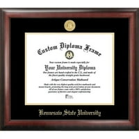 Okvir za diplomu Državnog sveučilišta Kenneso 11 14 sa zlatnim reljefom