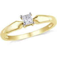 Zaručnički prsten od dijamanta od 10 karata od žutog zlata