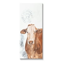 Stupell Vintage Fresh krema Farma krave životinje i insekti slikati galerija zamotana platno print zidna umjetnost