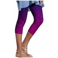Ženske kompresijske hlače ženske ljetne Ležerne kratke hlače s elastičnim pojasom s printom Ljetna rasprodaja 10