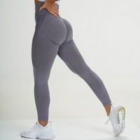 Nudi udobne ženske jednobojne trenirke za podizanje bedara, fitness, trčanje, jogu visokog struka