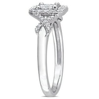 Zaručnički prsten s dijamantom od 10k bijelog zlata od 10k