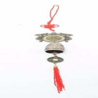 Mali mesingani kineski zmaj Feng Shui viseći ukrašeni zvonik za kovanice prosperiteta 966