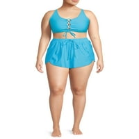 Ženski kupaći kostim Plus Size Bikini na čipku na prednjoj strani