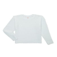 Jednobojni džemper za djevojčice s dugim rukavima, veličine 4 I Plus