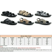 _ / Muške sandale s remenom za gležanj cipele za plažu Ležerne ravne sandale muške sportske modne natikače zelene 7,5