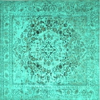 Tradicionalni unutarnji tepisi, Tirkizno plava, kvadratna 8 inča